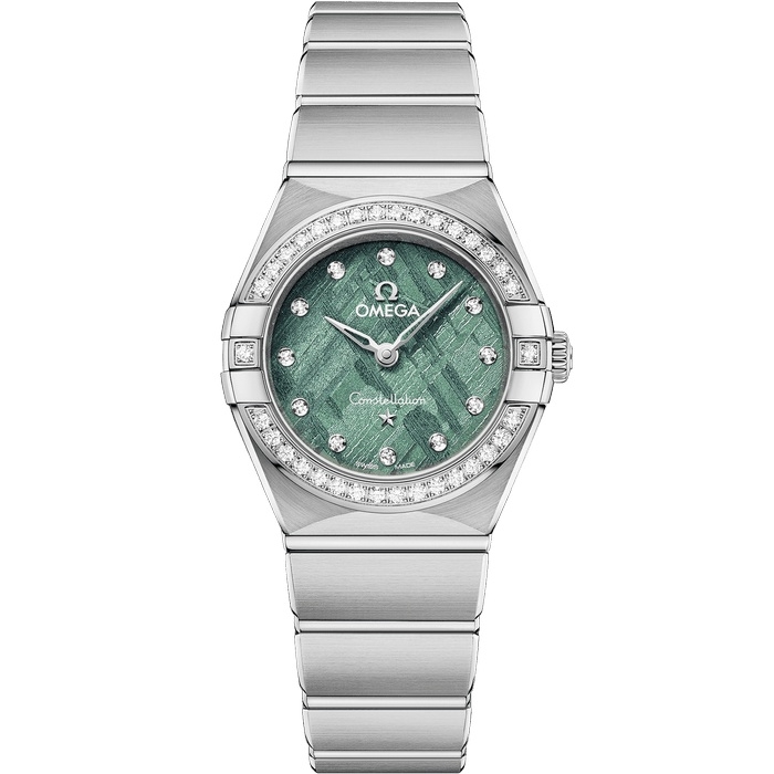 Omega 131.15.25.60.99.001 : Constellation Manhattan 25 Quartz Stainless Steel - Diamond / Green Meteorite