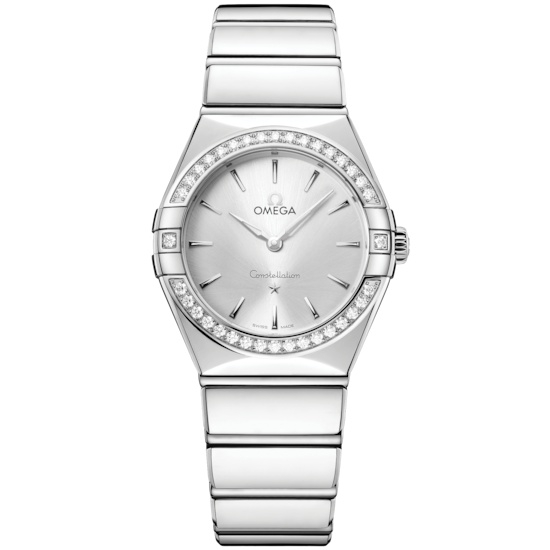 Omega 131.15.28.60.02.001 : Constellation 28 Quartz Stainless Steel - Diamond / Silver