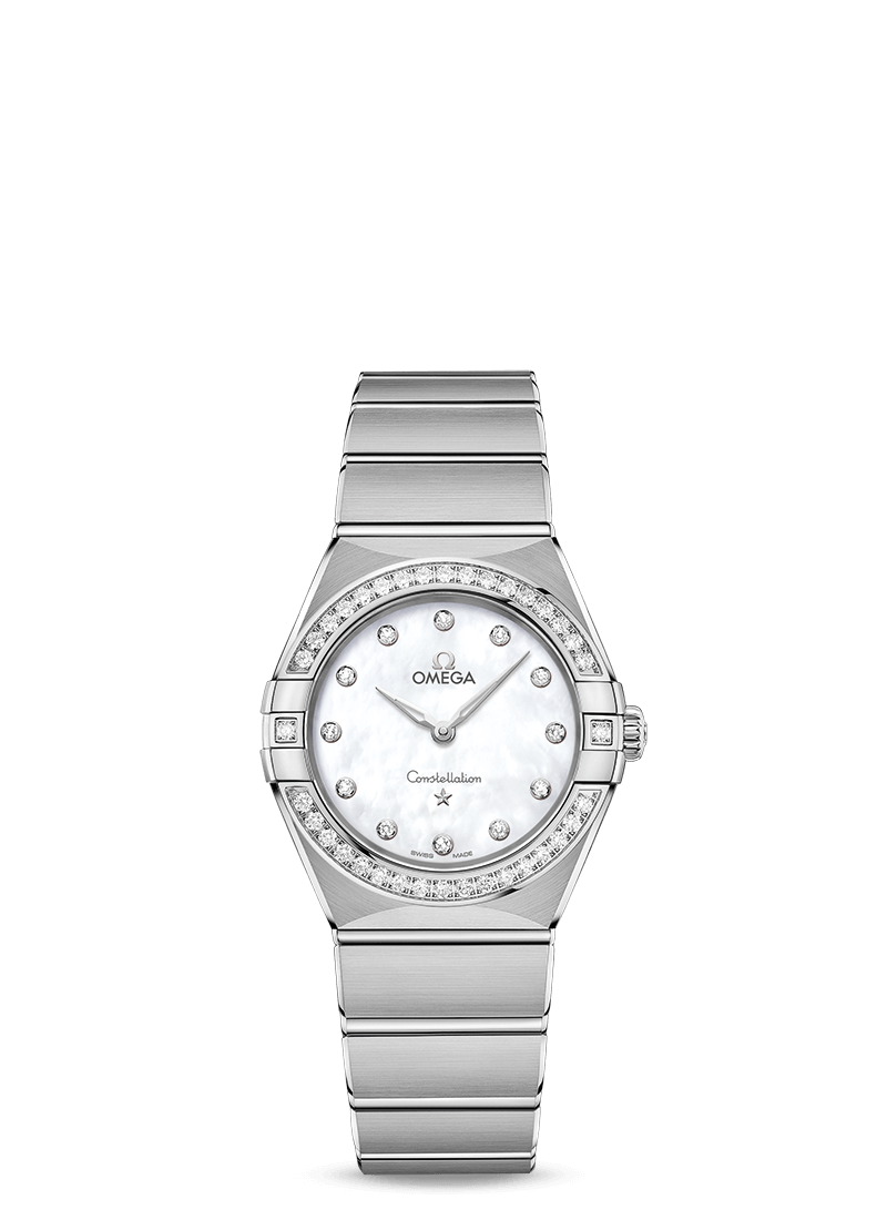 Omega 131.15.28.60.55.001 : Constellation Manhattan 28 Quartz Stainless Steel / MOP / Diamond