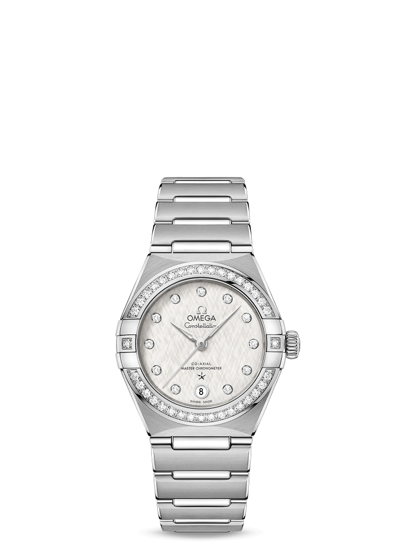 Omega 131.15.29.20.52.001 : Constellation Manhattan 29 Co-Axial Master Chronometer Stainless Steel / Silk Diamond / Diamond