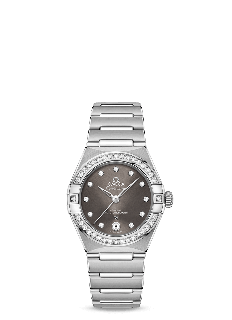 Omega 131.15.29.20.56.001 : Constellation Manhattan 29 Co-Axial Master Chronometer Stainless Steel / Grey Diamond / Diamond