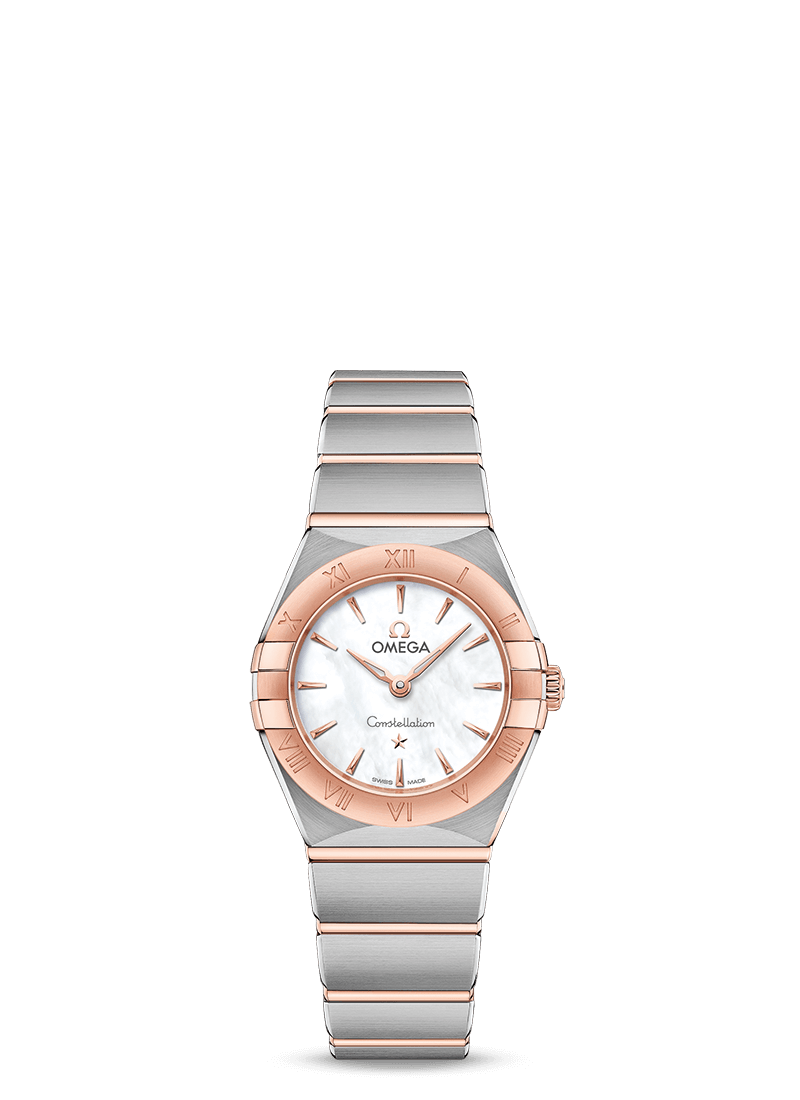 Omega 131.20.25.60.05.001 : Constellation Manhattan 25 Quartz Stainless Steel / Sedna Gold / MOP