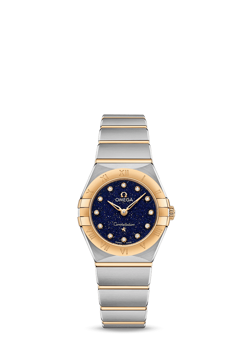 Omega 131.20.25.60.53.001 : Constellation Manhattan 25 Quartz Stainless Steel / Yellow Gold / Aventurine