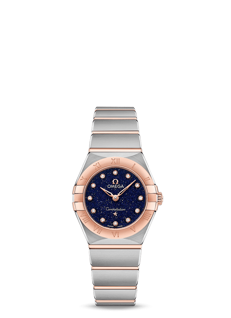 Omega 131.20.25.60.53.002 : Constellation Manhattan 25 Quartz Stainless Steel / Sedna Gold / Aventurine