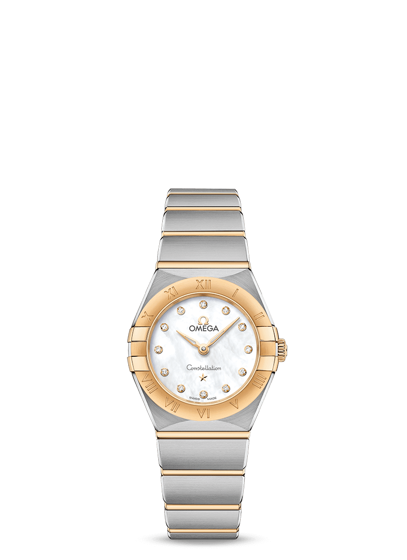 Omega 131.20.25.60.55.002 : Constellation Manhattan 25 Quartz Stainless Steel / Yellow Gold / MOP