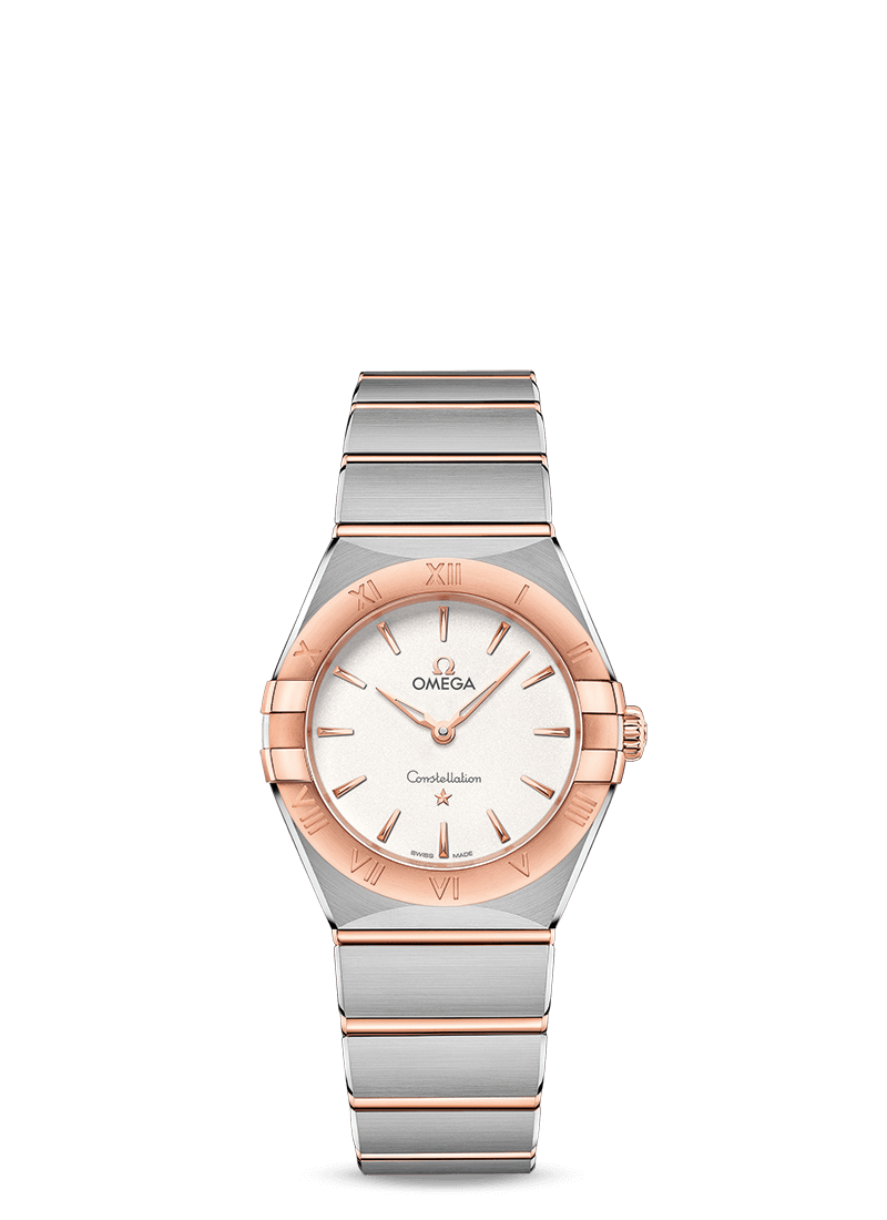 Omega 131.20.28.60.02.001 : Constellation Manhattan 28 Quartz Stainless Steel / Sedna Gold / Silver