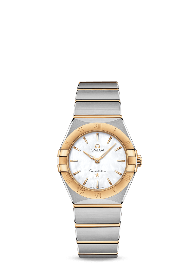 Omega 131.20.28.60.05.002 : Constellation Manhattan 28 Quartz Stainless Steel / Yellow Gold / MOP