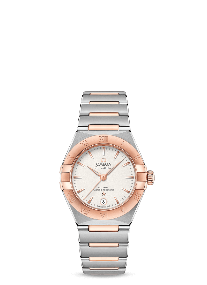 Omega 131.20.29.20.02.001 : Constellation Manhattan 29 Co-Axial Master Chronometer Stainless Steel / Sedna Gold / Silver