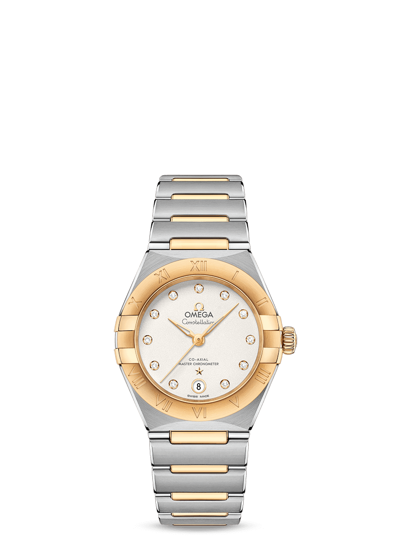 Omega 131.20.29.20.52.002 : Constellation Manhattan 29 Co-Axial Master Chronometer Stainless Steel / Yellow Gold / Silver Diamond