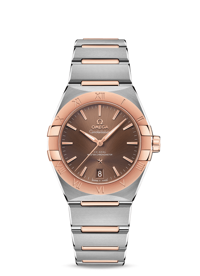 Omega 131.20.36.20.13.001 : Constellation Master Chronometer 36 Stainless Steel / Sedna / Brown / Bracelet