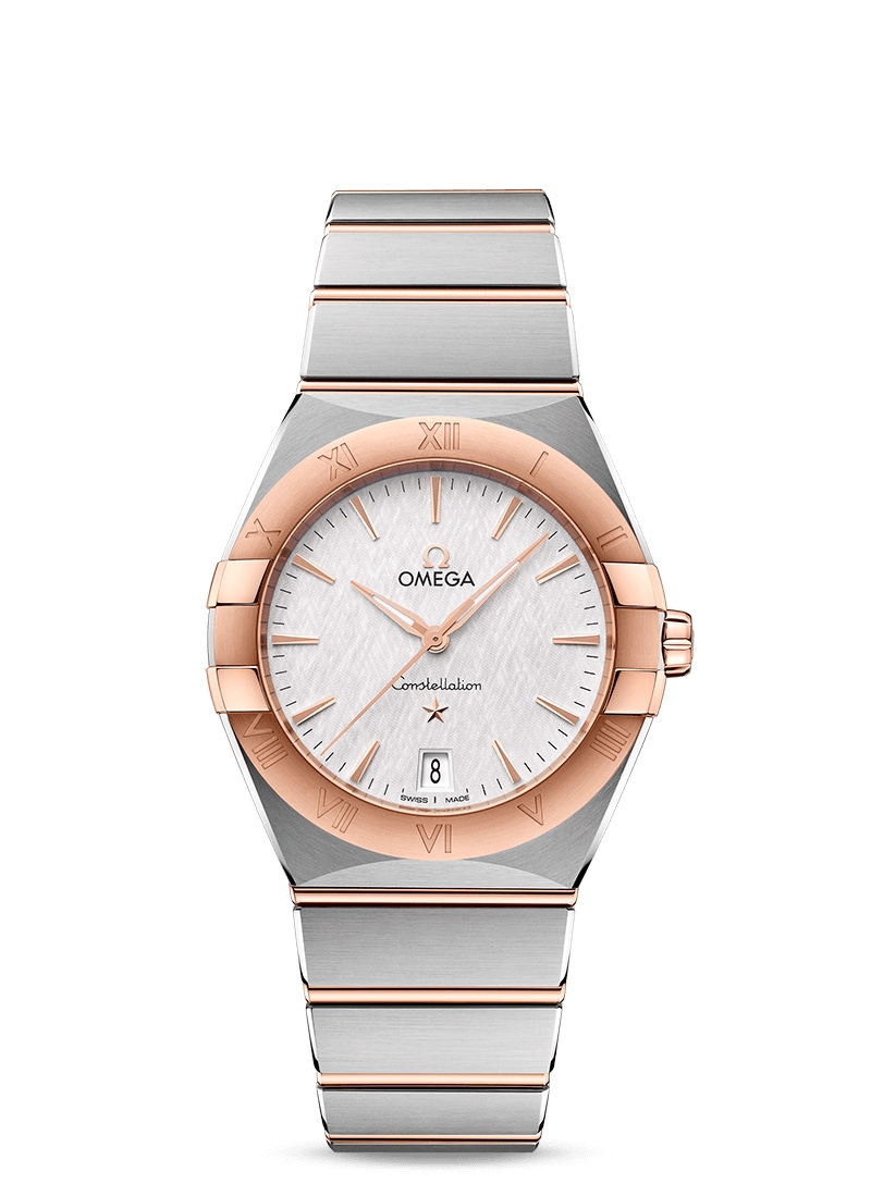 Omega 131.20.36.60.02.001 : Constellation Quartz 36 Stainless Steel / Sedna Gold / Silver / Bracelet