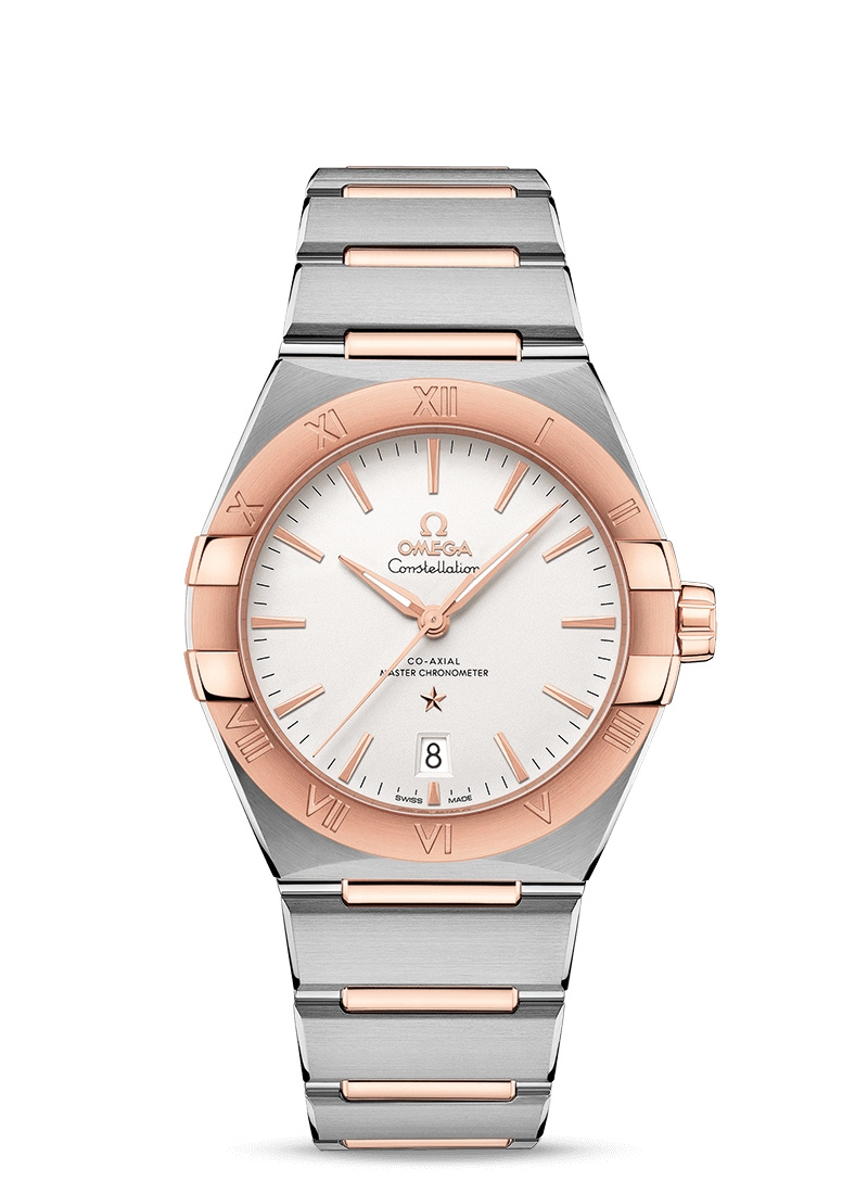 Omega 131.20.39.20.02.001 : Constellation Master Chronometer 39 Stainless Steel / Sedna Gold / Silver / Bracelet