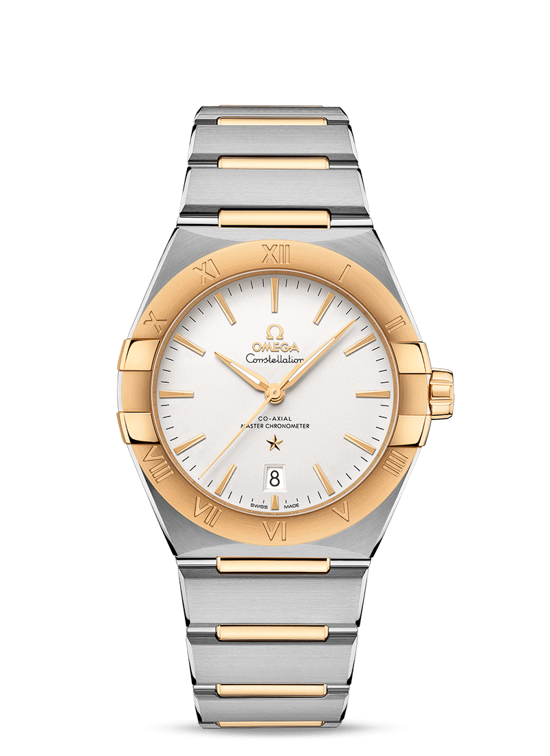 Omega 131.20.39.20.02.002 : Constellation Master Chronometer 39 Stainless Steel / Yellow Gold / Silver / Bracelet