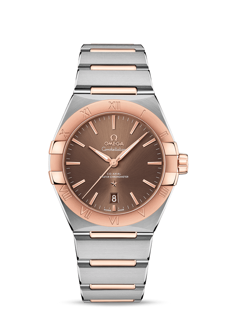 Omega 131.20.39.20.13.001 : Constellation Master Chronometer 39 Stainless Steel / Sedna / Brown / Bracelet