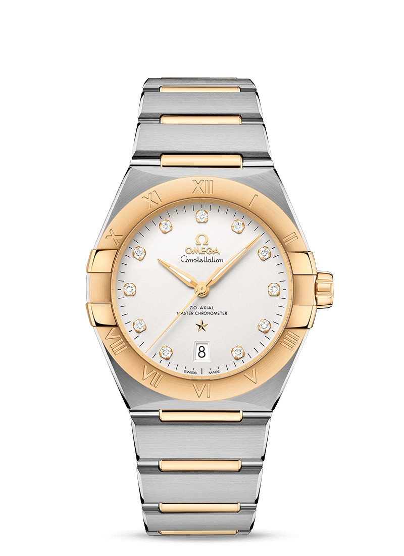 Omega 131.20.39.20.52.002 : Constellation Master Chronometer 39 Stainless Steel / Yellow Gold / Silver / Bracelet
