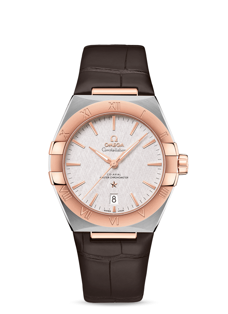 Omega 131.23.39.20.02.001 : Constellation Master Chronometer 39 Stainless Steel / Sedna / Silver / Alligator