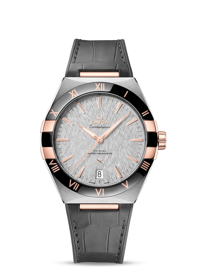 Omega 131.23.41.21.06.001 : Constellation Master Chronometer 41 Stainless Steel / Sedna Gold / Ceramic / Grey