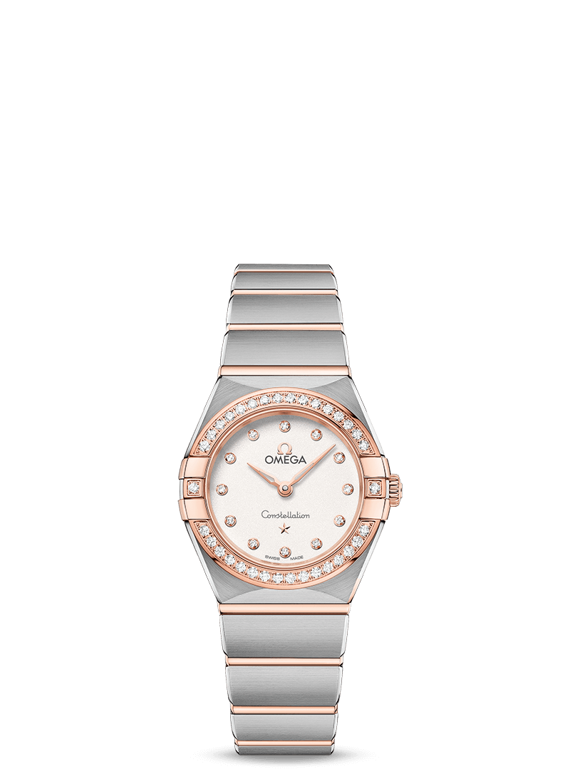 Omega 131.25.25.60.52.001 : Constellation Manhattan 25 Quartz Stainless Steel / Sedna Gold / Silver Diamond / Diamond