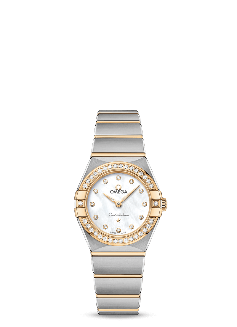 Omega 131.25.25.60.55.002 : Constellation Manhattan 25 Quartz Stainless Steel / Yellow Gold / MOP / Diamond
