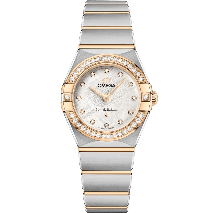 Omega 131.25.25.60.99.002 : Constellation Manhattan 25 Quartz Stainless Steel - Yellow Gold - Diamond / Silver Meteorite