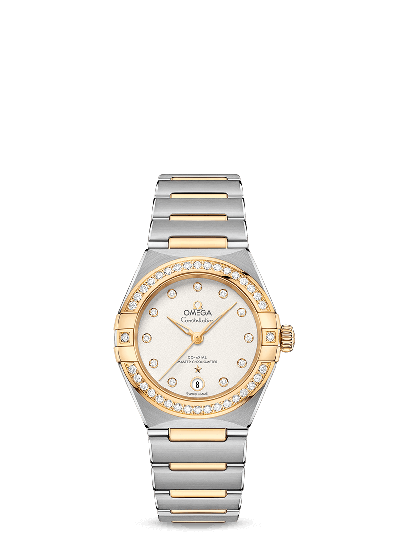 Omega 131.25.29.20.52.002 : Constellation Manhattan 29 Co-Axial Master Chronometer Stainless Steel / Yellow Gold / Silver  Diamond / Diamond