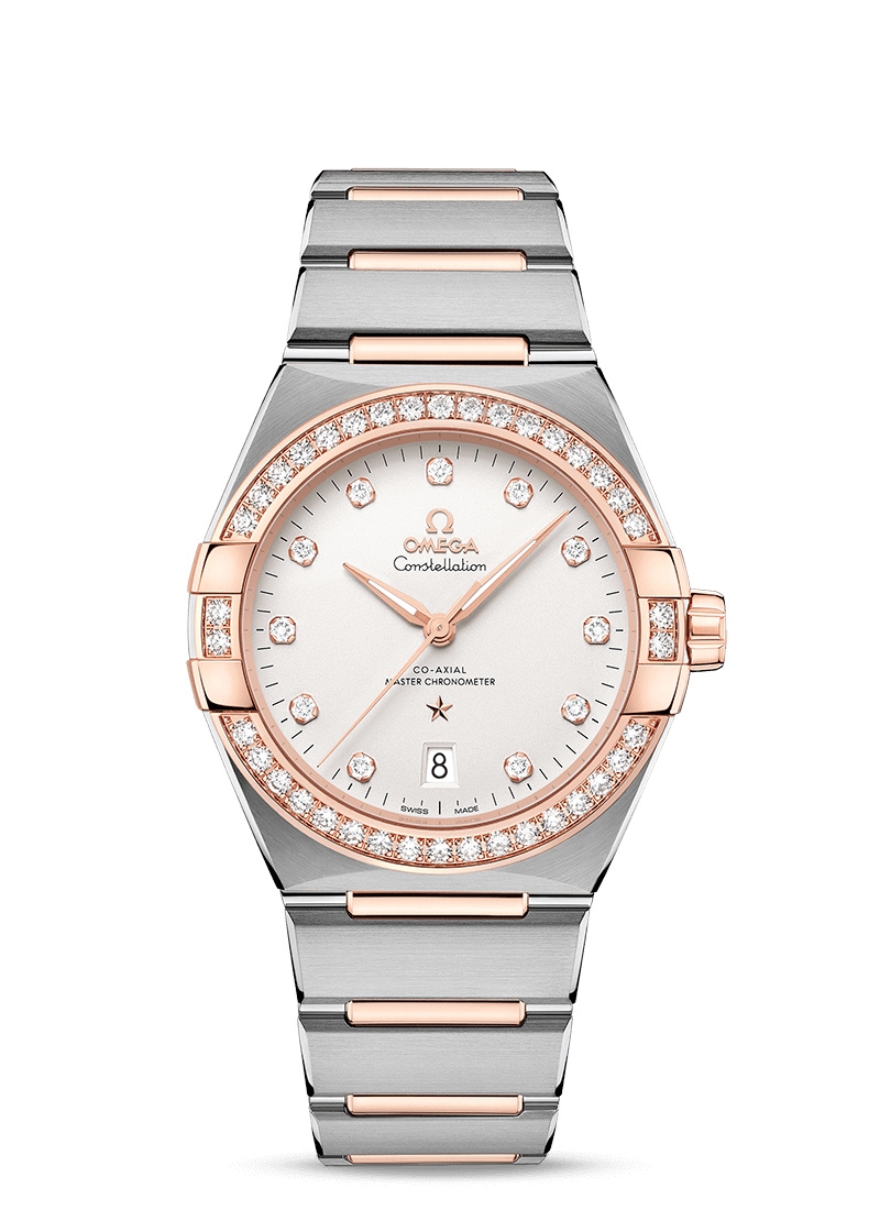 Omega 131.25.39.20.52.001 : Constellation Master Chronometer 39 Stainless Steel / Sedna - Diamond / Silver / Bracelet