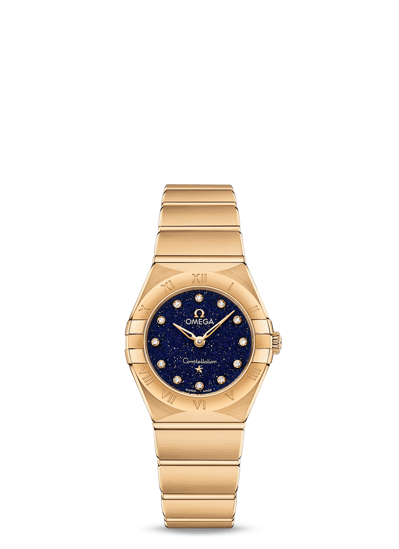 Omega 131.50.25.60.53.001 : Constellation Manhattan 25 Quartz Yellow Gold / Aventurine