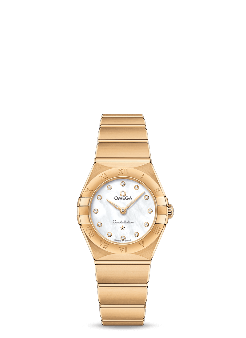 Omega 131.50.25.60.55.002 : Constellation Manhattan 25 Quartz Yellow Gold / MOP