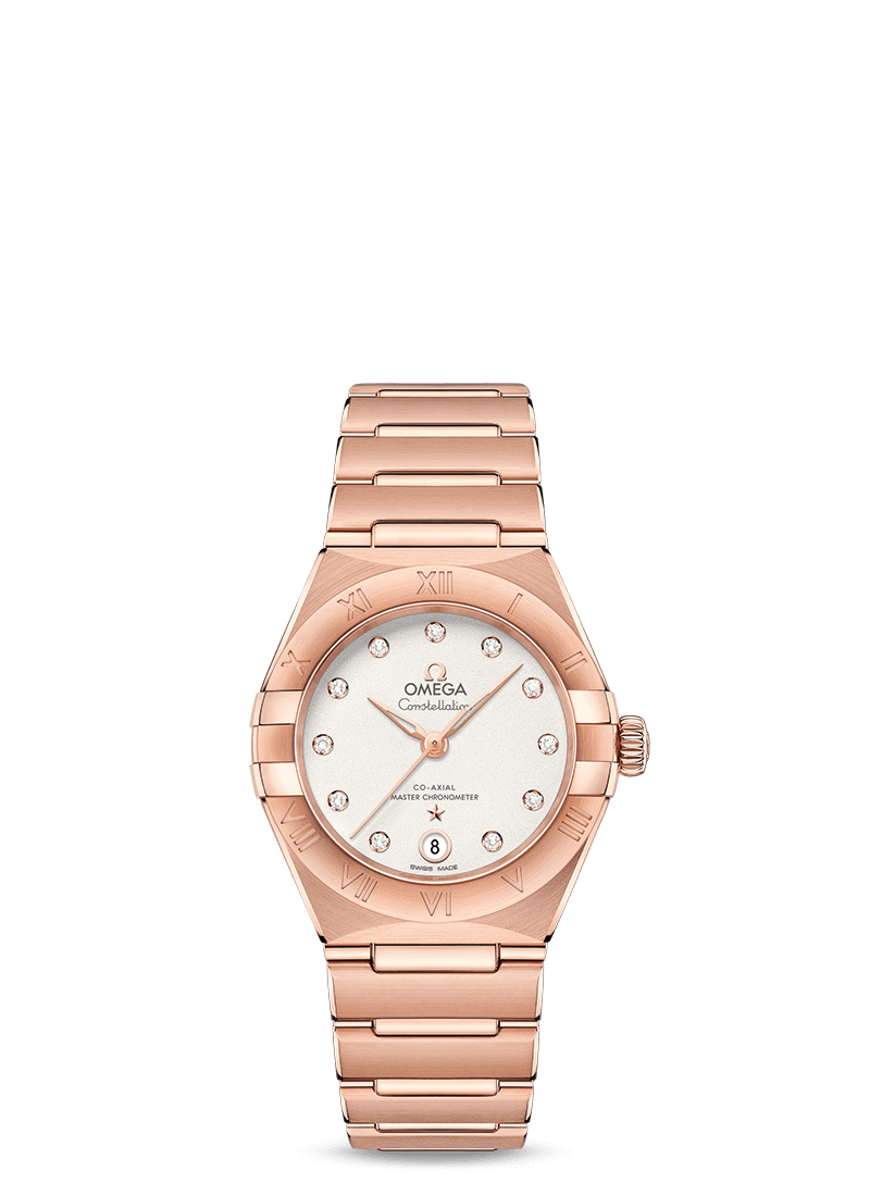 Omega 131.50.29.20.52.001 : Constellation Manhattan 29 Co-Axial Master Chronometer Sedna Gold / Silver