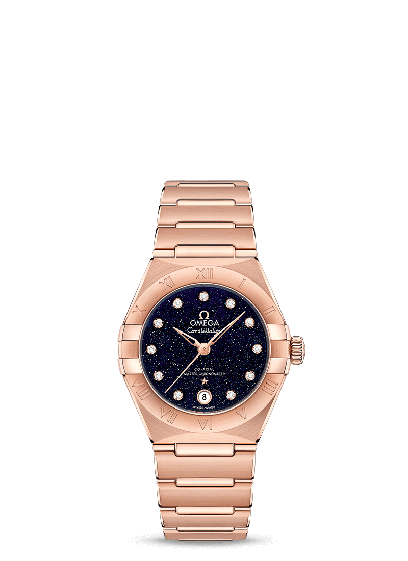 Omega 131.50.29.20.53.003 : Constellation Manhattan 29 Co-Axial Master Chronometer Sedna Gold / Aventurine