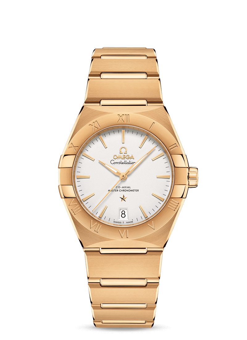 Omega 131.50.36.20.02.002 : Constellation Master Chronometer 36 Yellow Gold / Silver / Bracelet