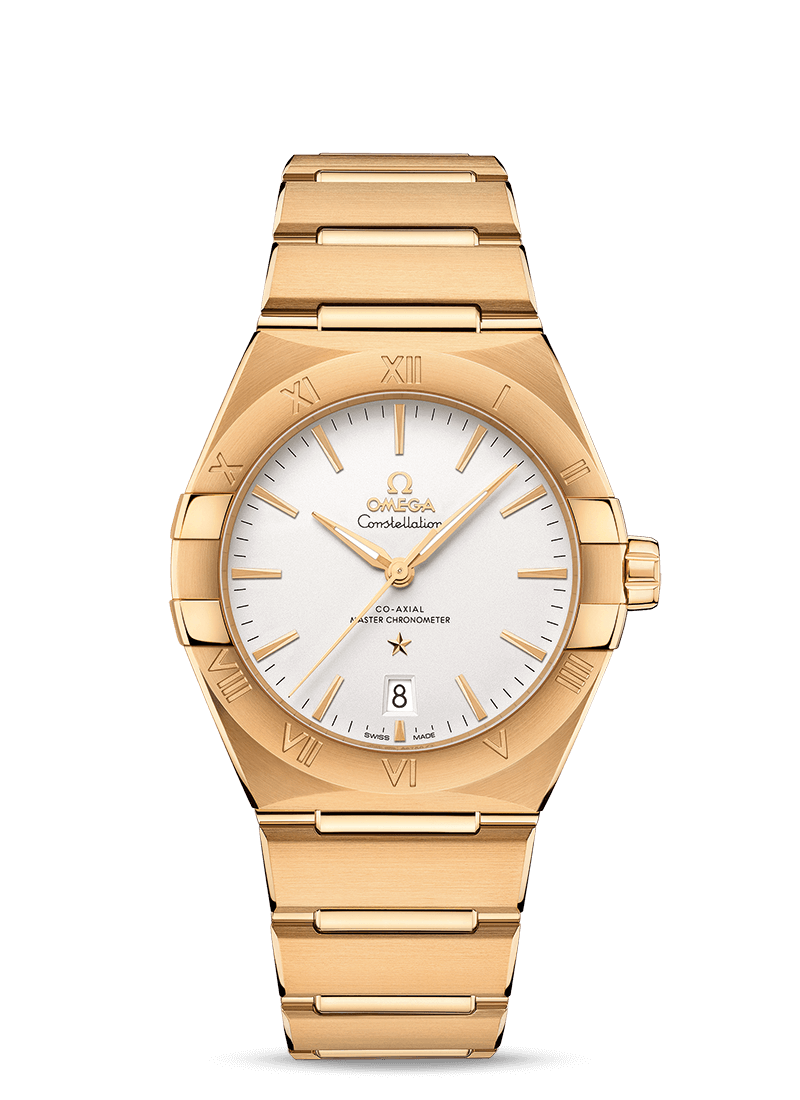 Omega 131.50.39.20.02.002 : Constellation Master Chronometer 39 Yellow Gold / Silver / Bracelet