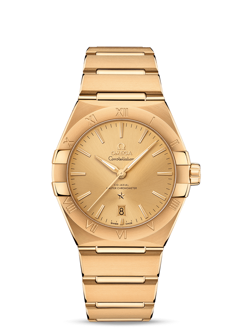Omega 131.50.39.20.08.001 : Constellation Master Chronometer 39 Yellow Gold / Champagne / Bracelet
