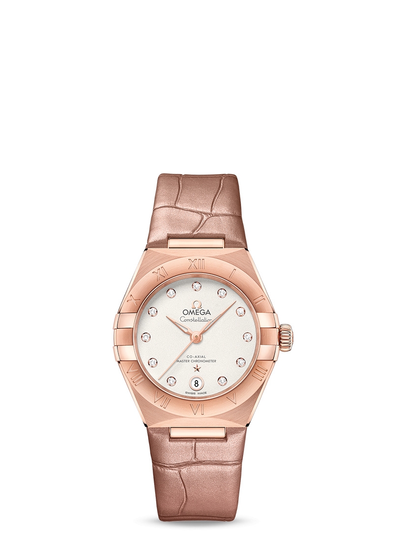 Omega 131.53.29.20.52.002 : Constellation Manhattan 29 Co-Axial Master Chronometer Sedna Gold / Silver - Diamond