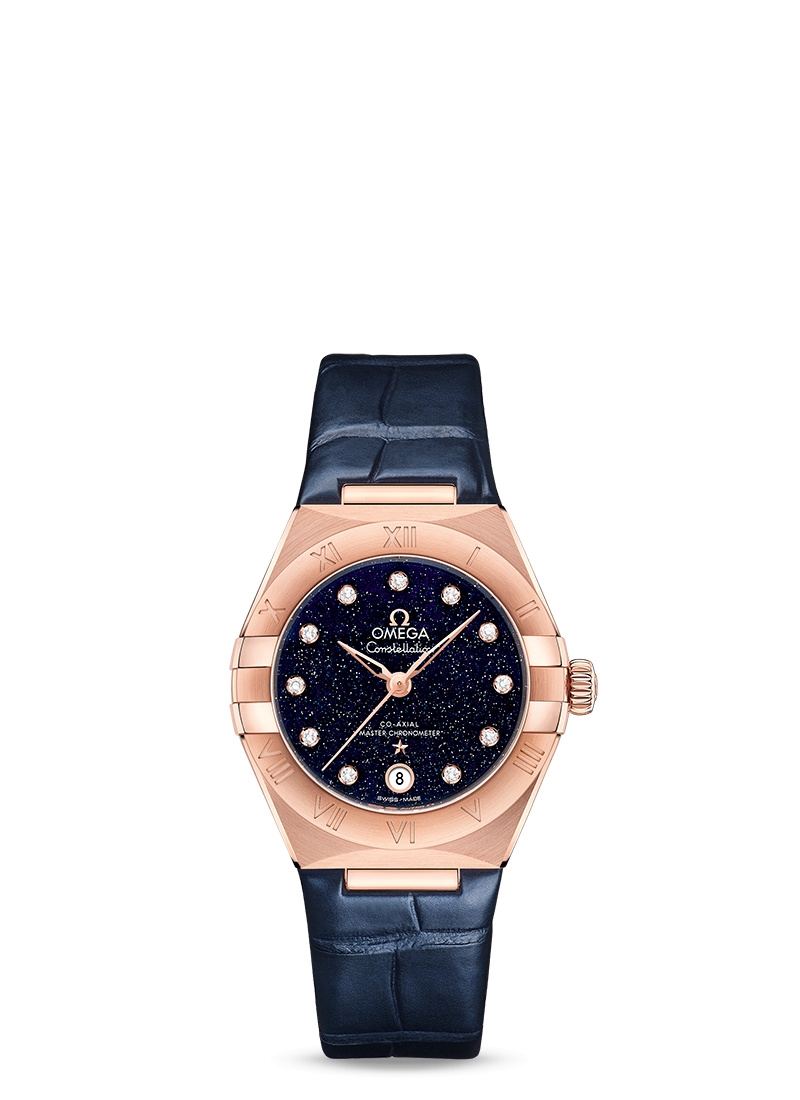 Omega 131.53.29.20.53.003 : Constellation Manhattan 29 Co-Axial Master Chronometer Sedna Gold / Aventurine