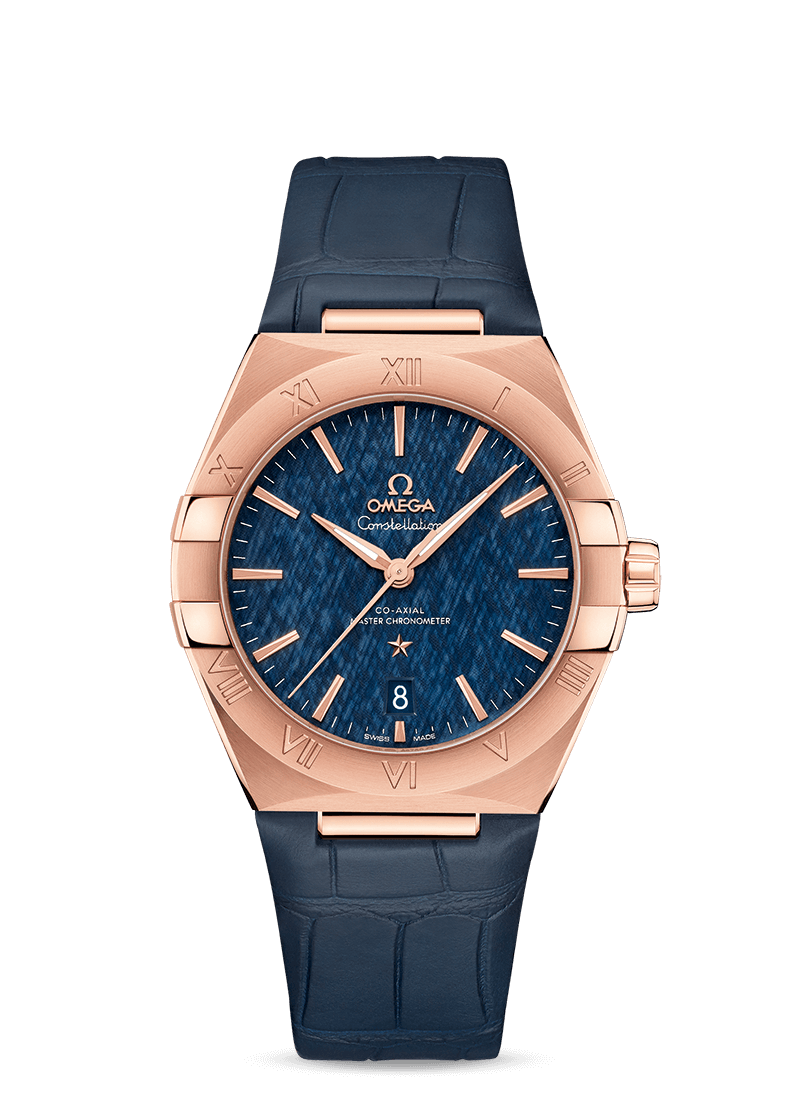 Omega 131.53.39.20.03.001 : Constellation Master Chronometer 39 Sedna / Blue / Alligator