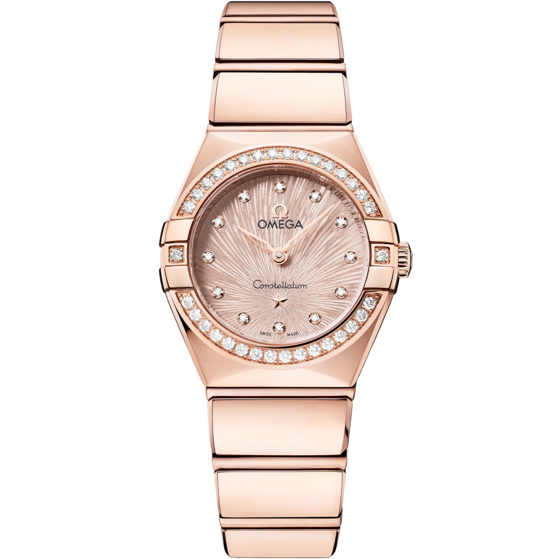 Omega 131.55.25.60.52.001 : Constellation Manhattan 28 Quartz Sedna Gold - Diamond / Rose Supernova
