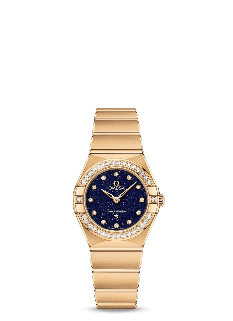 Omega 131.55.25.60.53.001 : Constellation Manhattan 25 Quartz Yellow Gold / Aventurine / Diamond