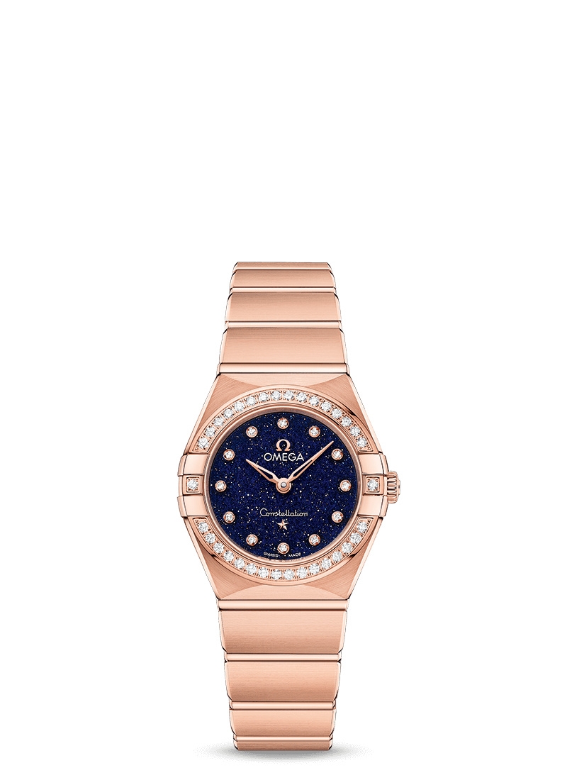 Omega 131.55.25.60.53.002 : Constellation Manhattan 25 Quartz Sedna Gold / Aventurine / Diamond