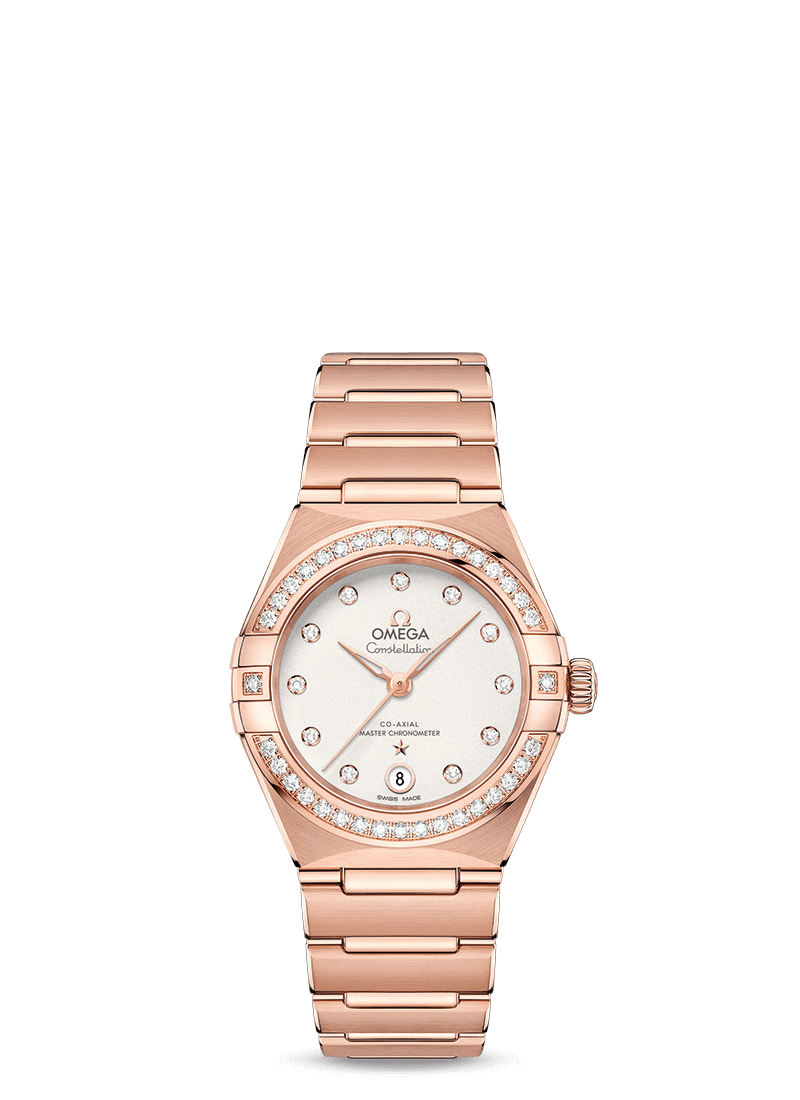 Omega 131.55.29.20.52.001 : Constellation Manhattan 29 Co-Axial Master Chronometer Sedna Gold / Silver / Diamond