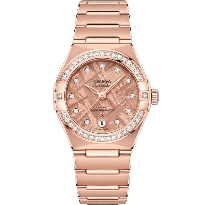 Omega 131.55.29.20.99.006 : Constellation Manhattan 29 Co-Axial Master Chronometer Sedna Gold - Diamond / Sedna Meteorite