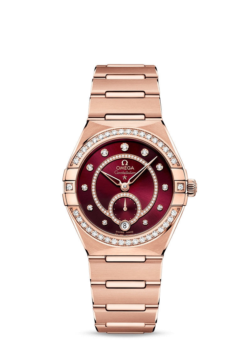 Omega 131.55.34.20.61.001 : Constellation Master Chronometer Small Seconds 34 Sedna Gold / Diamond / Black / Bracelet