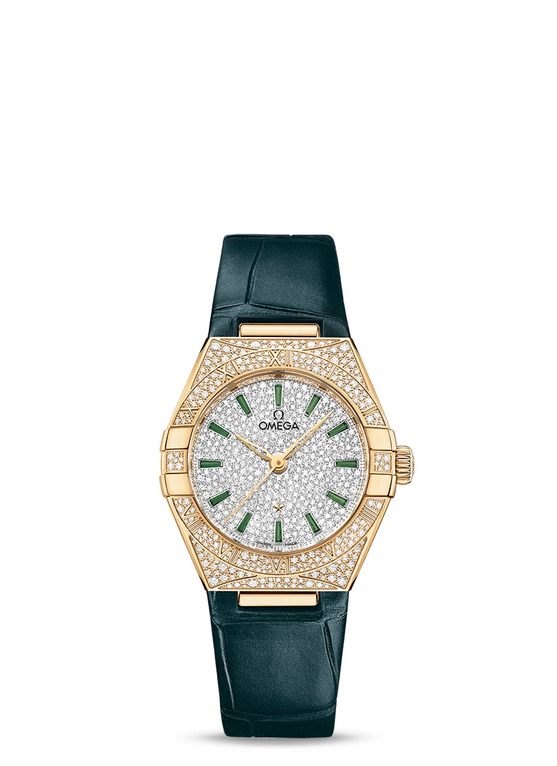 Omega 131.58.29.20.99.002 : Constellation Manhattan 29 Co-Axial Master Chronometer Yellow Gold / Snow