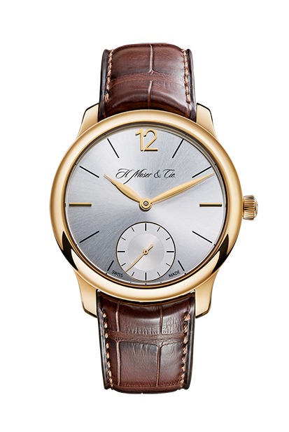 H. Moser & Cie 1321-0100 : Endeavour Small Seconds, Rose Gold, Argenté Dial
