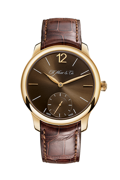 H. Moser & Cie 1321-0102 : Endeavour Small Seconds, Rose Gold, Marrone Dial