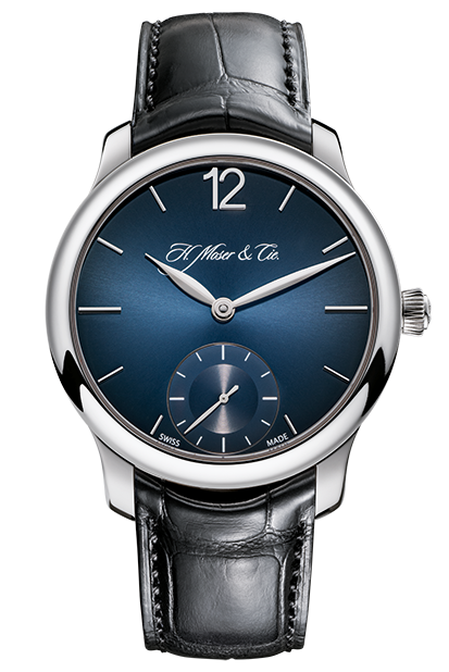 H. Moser & Cie 1321-0601 : Endeavour Small Seconds, Palladium, Blue Fumé Dial