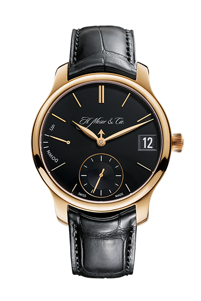H. Moser & Cie 1341-0102 : Endeavour Perpetual Calendar, Rose Gold, Black Dial