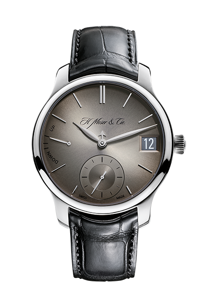 H. Moser & Cie 1341-0205 : Endeavour Perpetual Calendar, White Gold, Fumé Dial