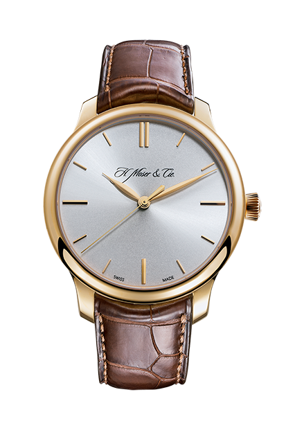 H. Moser & Cie 1343-0100 : Endeavour Centre Seconds, Rose Gold, Argenté Dial