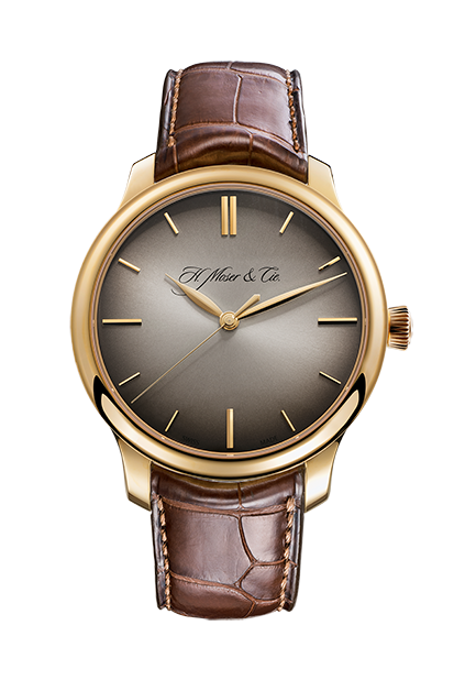 H. Moser & Cie 1343-0105 : Endeavour Centre Seconds, Rose Gold, Fumé Dial